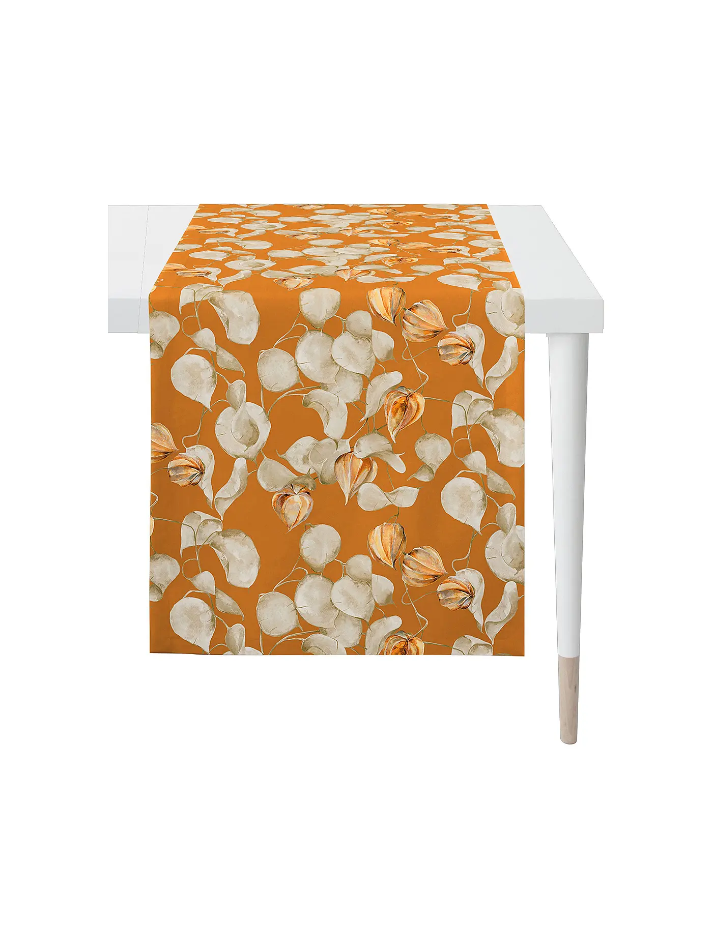 APELT | Tischläufer 140x48cm SEASON Hell Petrol | orange